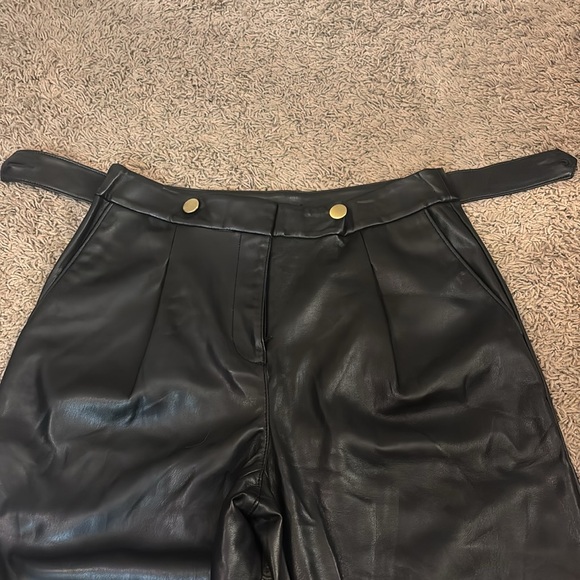 LOFT Curvy Leather Pants - Picture 6 of 8